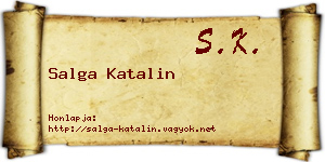 Salga Katalin névjegykártya