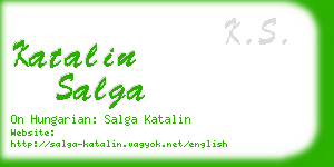 katalin salga business card